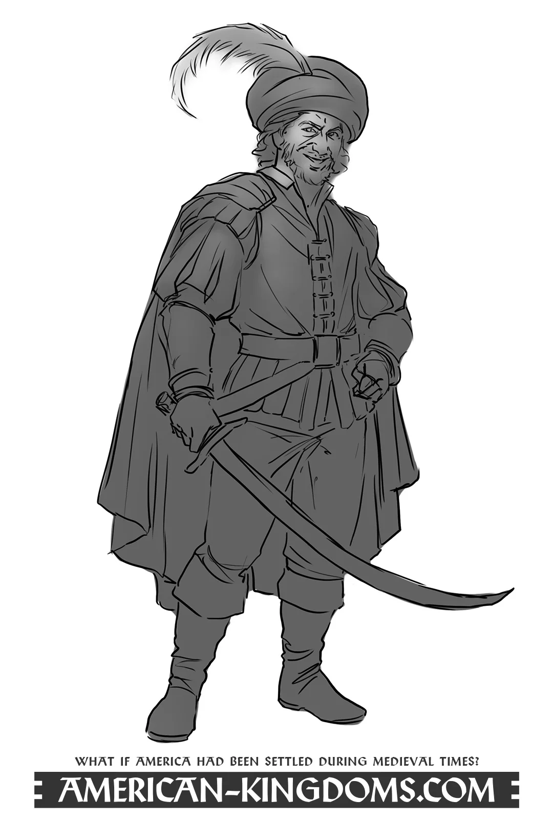 Greyshark Pirate character concept
