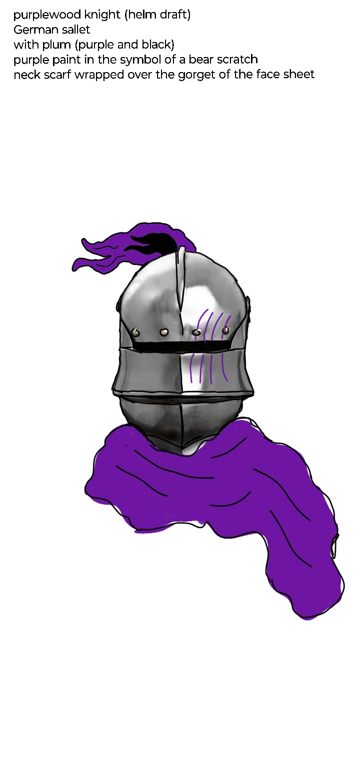 Orion Behrendt knight helmet concept