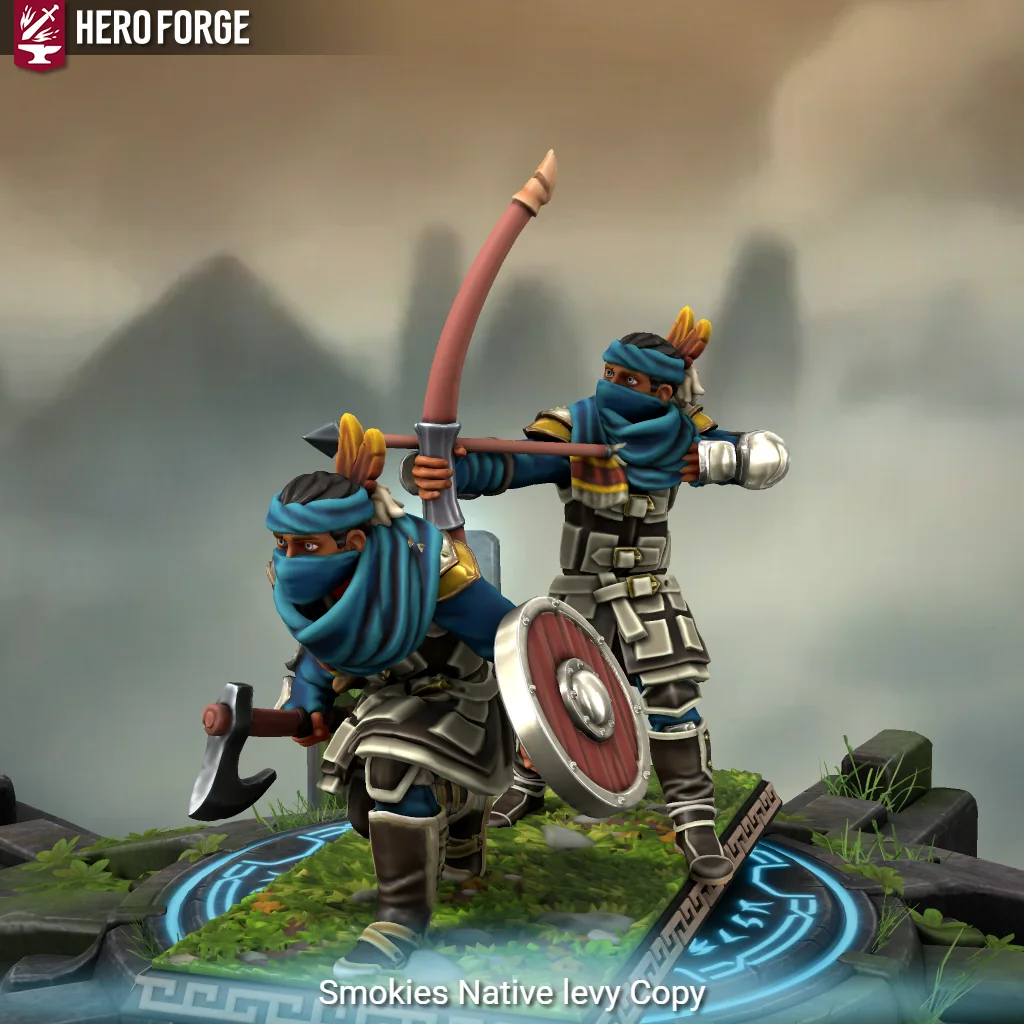 Smokies Native infantry character artwork